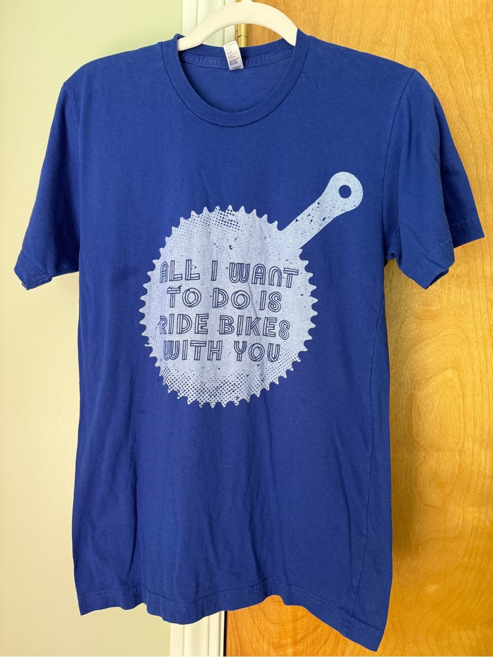 American Apparel Royal Blue Crew Neck Tee